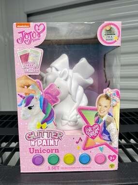 JoJo Siwa Nickelodeon Glitter N' Paint Unicorn Coin Bank